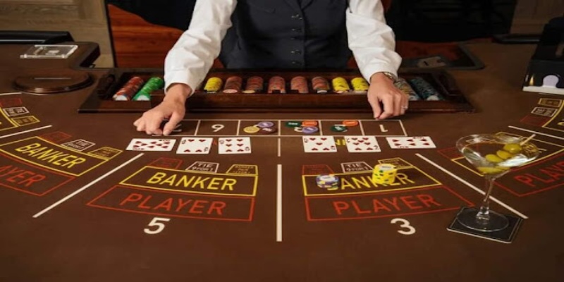 Player, Banker và Tie là ba cửa cược chính tại Baccarat 8KBET